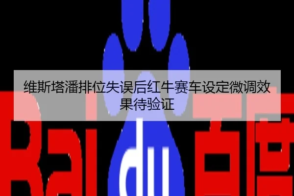 维斯塔潘排位失误后红牛赛车设定微调效果待验证